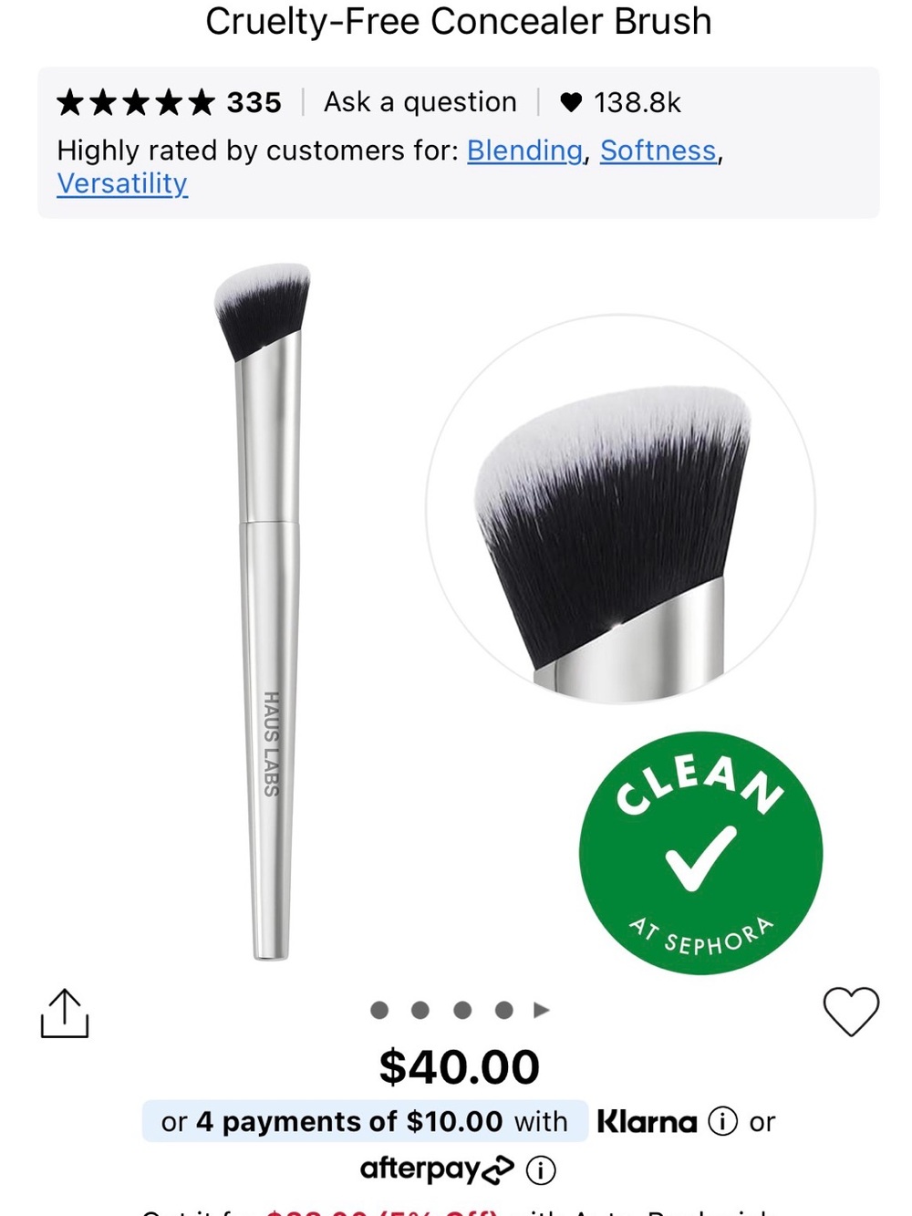 HAUS LABS By Lady Gaga Concealer Brush